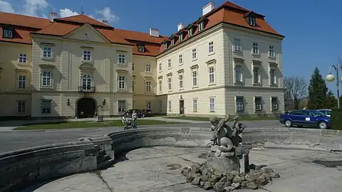 Façade du château de Napajedla.