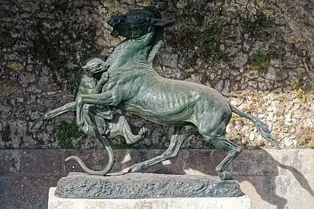 Isidore Bonheur, Zèbre attaqué par une panthère.