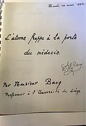 signature de Zénon Bacq