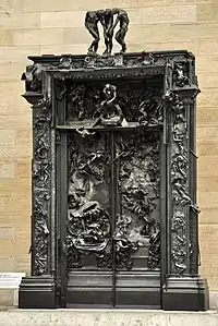 La Porte de l'Enfer, bronze, Kunsthaus de Zurich.