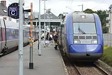 La Z 21535/36 en gare de Lannion en 2009.