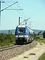 Rame de passage à la halte de Sainte-Colombe