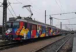 La Z 5368 avec sa livrée spécifique en janvier 2018 à Melun.