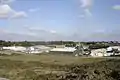 Vue sur la ZA de Kergroix depuis le blockhaus qui domine le lieu.