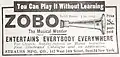 Publicité d'un marchand de zobos new yorkais en 1902.