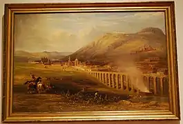 Daniel Thomas Egerton (en) (britannique), The aqueduct of Zacatecas, Mexico (1838, Franz Mayer Museum (en)).