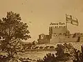 Le fort anglais au milieu du XVIIIe siècle.