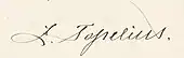 signature de Zacharias Topelius