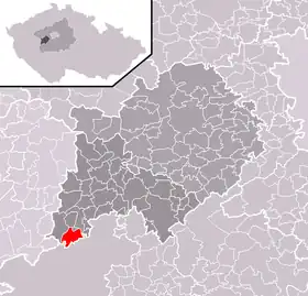 Localisation de Zaječov