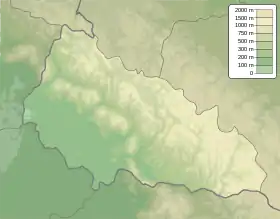 Voir sur la carte topographique de l'oblast de Transcarpatie