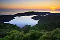 Coucher de soleil sur les lacs de Mljet