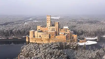 Le château en hiver.
