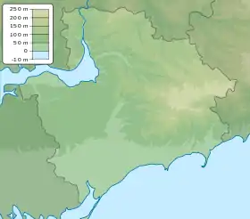Voir sur la carte topographique de l'oblast de Zaporijjia