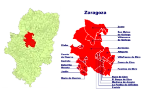 Localisation de Comarque de Saragosse