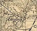Zarudnia sur la carte Institut géographique militaire de 1931.