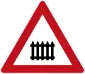 Passage à niveau avec barrières (ancien, 1971–2013)