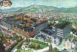 L'usine d'Iéna en 1910 (carte-postale).