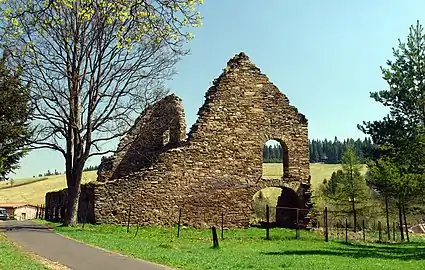 Kovářská : ruines des anciennes forges.