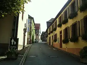 La rue du Schlossberg.
