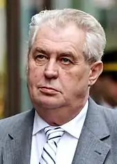 Le président sortant, Miloš Zeman