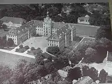 Château de Zerbst, en grande partie détruit en 1945 (photo historique)