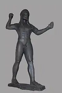 Zeus. Bronze. H. 71,8 cm. Ugento (Pouilles) 530-520. Museo archeologico nazionale (Taranto)