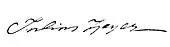 signature de Julius Zeyer