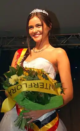 Photographie montrant Miss Belgique 2009, Zeynep Sever