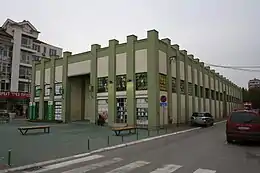 Le bâtiment du marché municipal à Šabac.