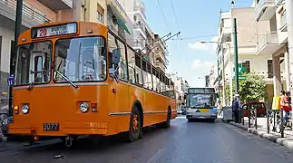 Ancien trolleybus soviétique ZIU-9 préservé, 2013.