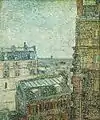 Vue de Paris de la chambre de Vincent rue Lepic1887Musée Van Gogh, Amsterdam (F341)