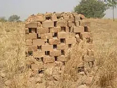 Briques en terre cuite(Tchad.