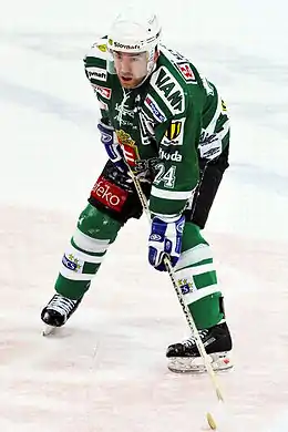 Photographie de Žigmund Pálffy en maillot vert