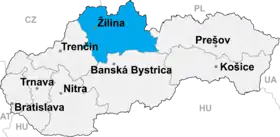 Localisation de Žilina