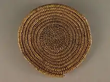 A color picture of a woven basket