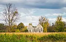 L'église Unie Zion de Dundee - les ruines de Laguerre, Québec, Canada