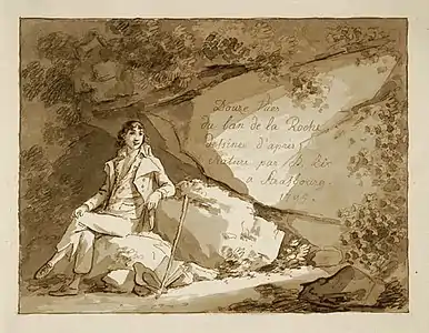 Benjamin Zix, page de titre d'un ensemble de paysages du Ban-de-la-Roche, 1795.