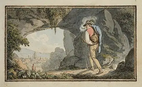 Benjamin Zix, le voyageur, vers 1800