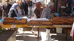 Étal de zlabia en Algérie