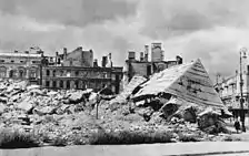 Ruines du palais après la guerre