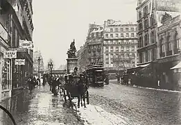 Place de Clichy, photographie d'Émile Zola.