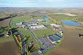 La zone d'activités du Lauragais, située près de l'échangeur de l'A61.