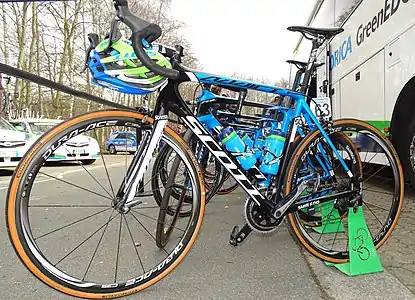 Vélo Scott Foil Team Issue utilisé par l'équipe lors des Trois jours de La Panne.