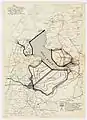 Le polder est plus étendu sur ce plan de Cornelis Lely de 1924, il s'appelle alors ZW Polder.