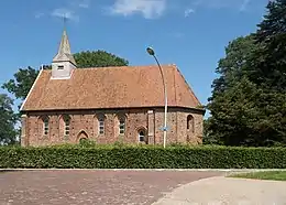 Zweeloo, l'église protestante.