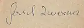 signature de Gerhard Zwerenz