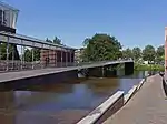 Le pont pour les bicyclettes près de la place Het Rodetorenplein.
