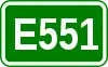 Route européenne 551