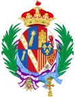 Description de l'image Coat of Arms of Infanta Beatriz of Spain, Princess of Civitella-Cesi.svg.