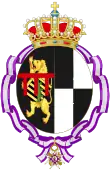 Description de l'image Coat of Arms of Princess Marie, Countess of Flanders (Order of Queen Maria Luisa).svg.